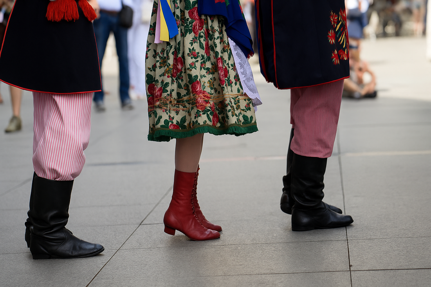 <p>POLAND, FOLK WOMEN BOOTS              </p>