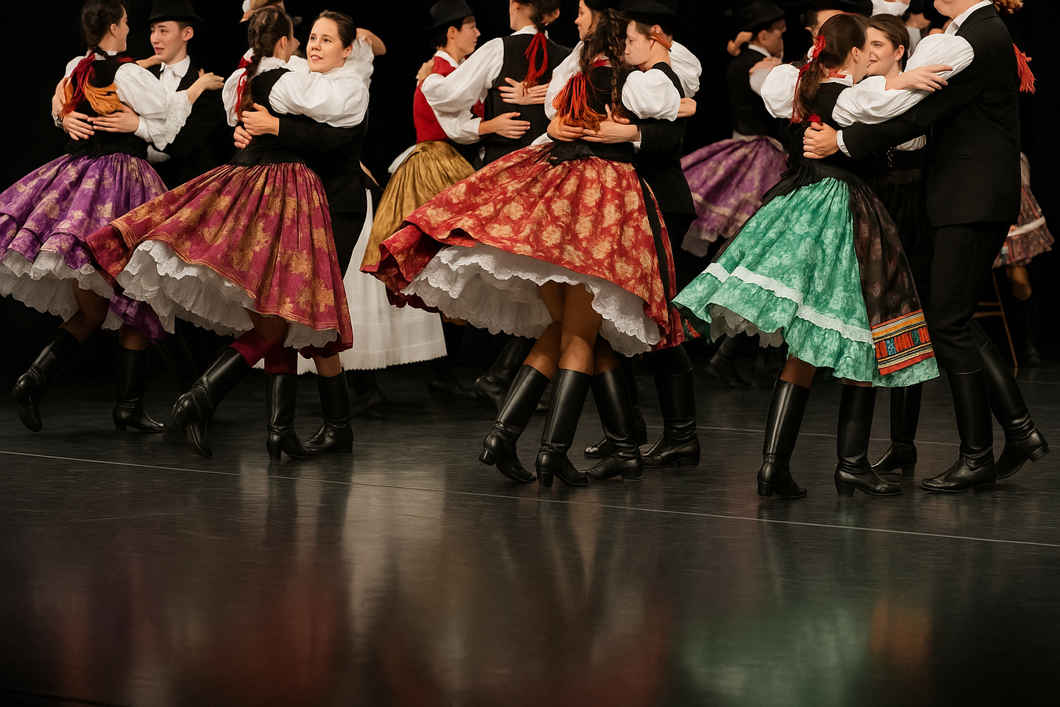 <p>HUNGARY, FOLK MEN BOOTS                   </p>