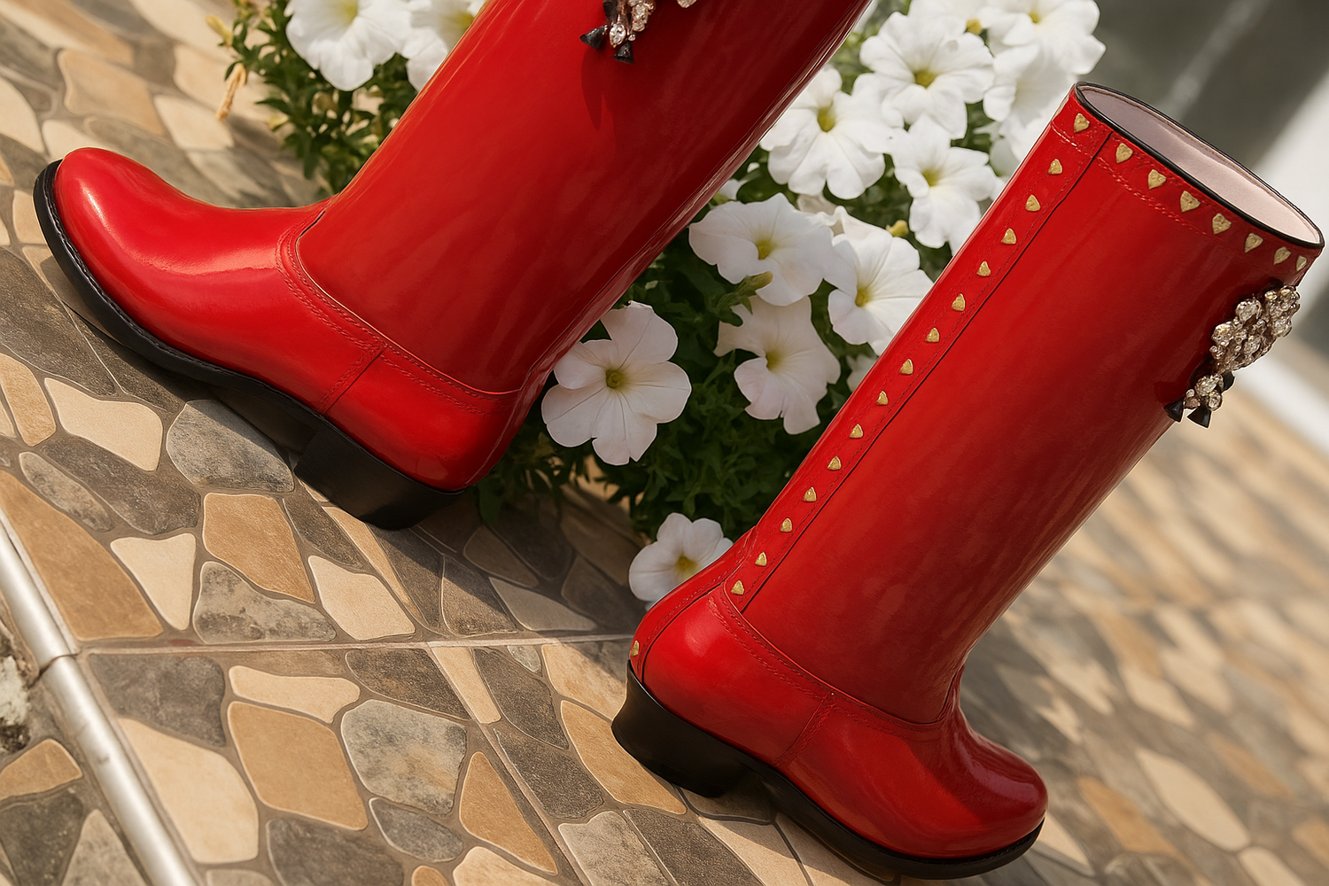 <p>ROMANIA, FOLK WOMEN BOOTS            </p>