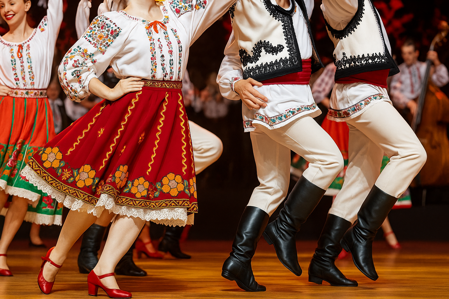 <p>MOLDOVA, WOMEN TRADITIONAL FOLK COSTUMES</p>