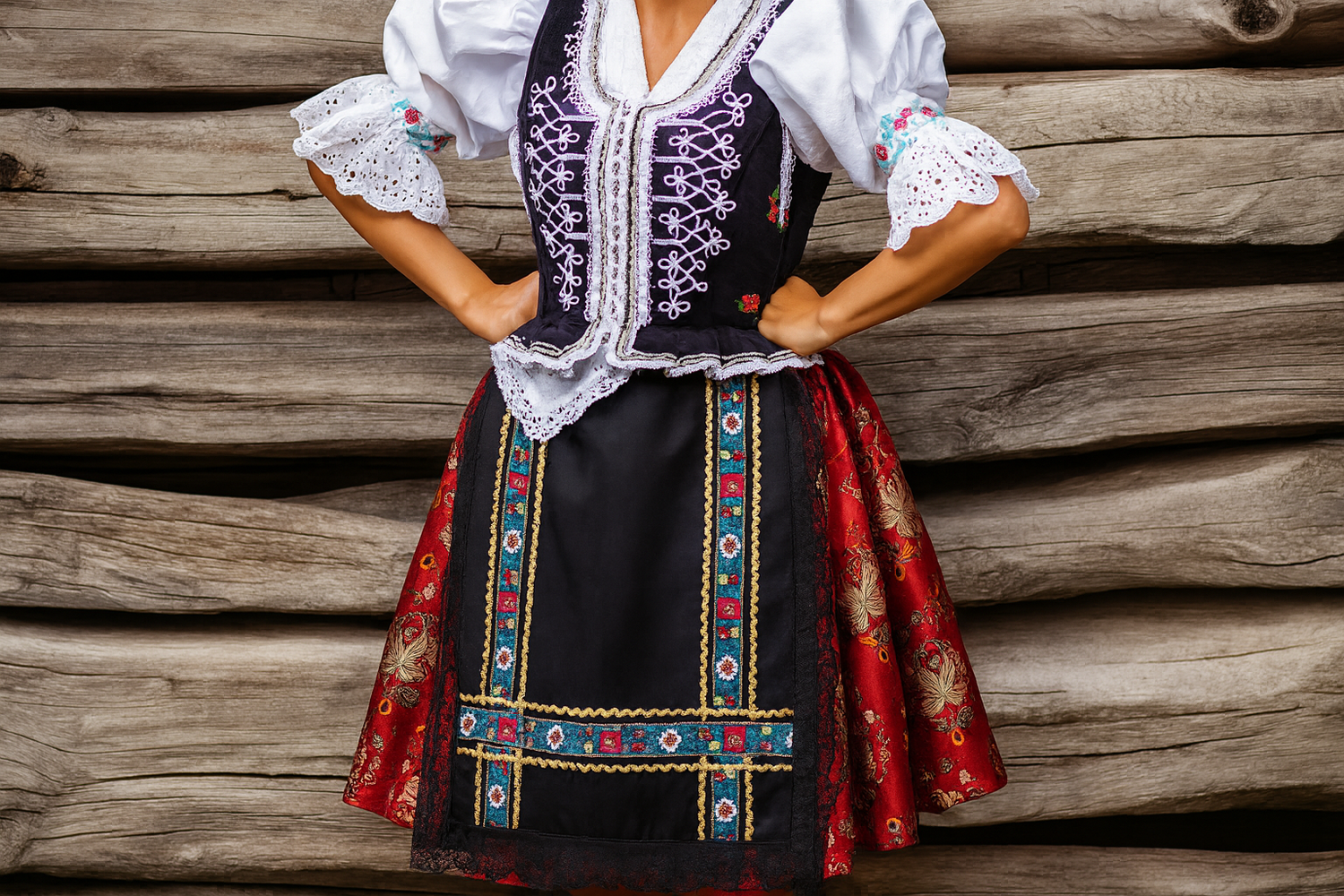 <p>SLOVAKIA, WOMEN TRADITIONAL FOLK COSTUMES</p>